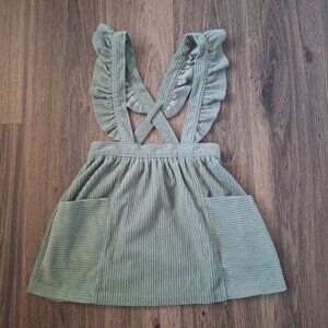 💙 Wonder Nation Girls Soft Thick Corduroy Overall Dress Size 4T Fall Winter Cla